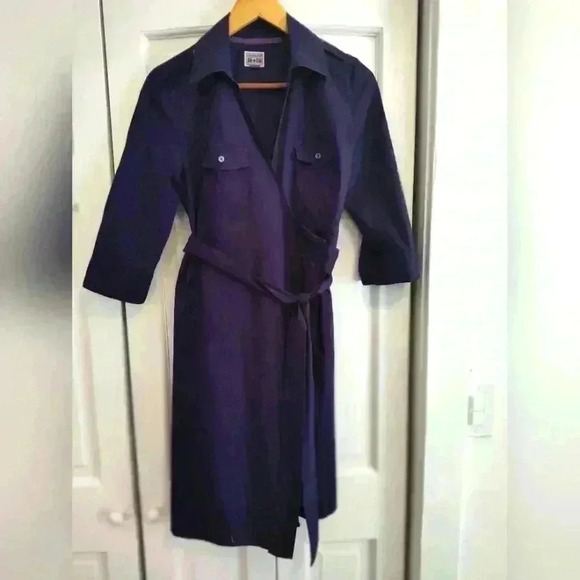 Converse One Star Women's wrap dress | Dark Purple | 3/4 sleeves | Medium - Picture 1 of 7